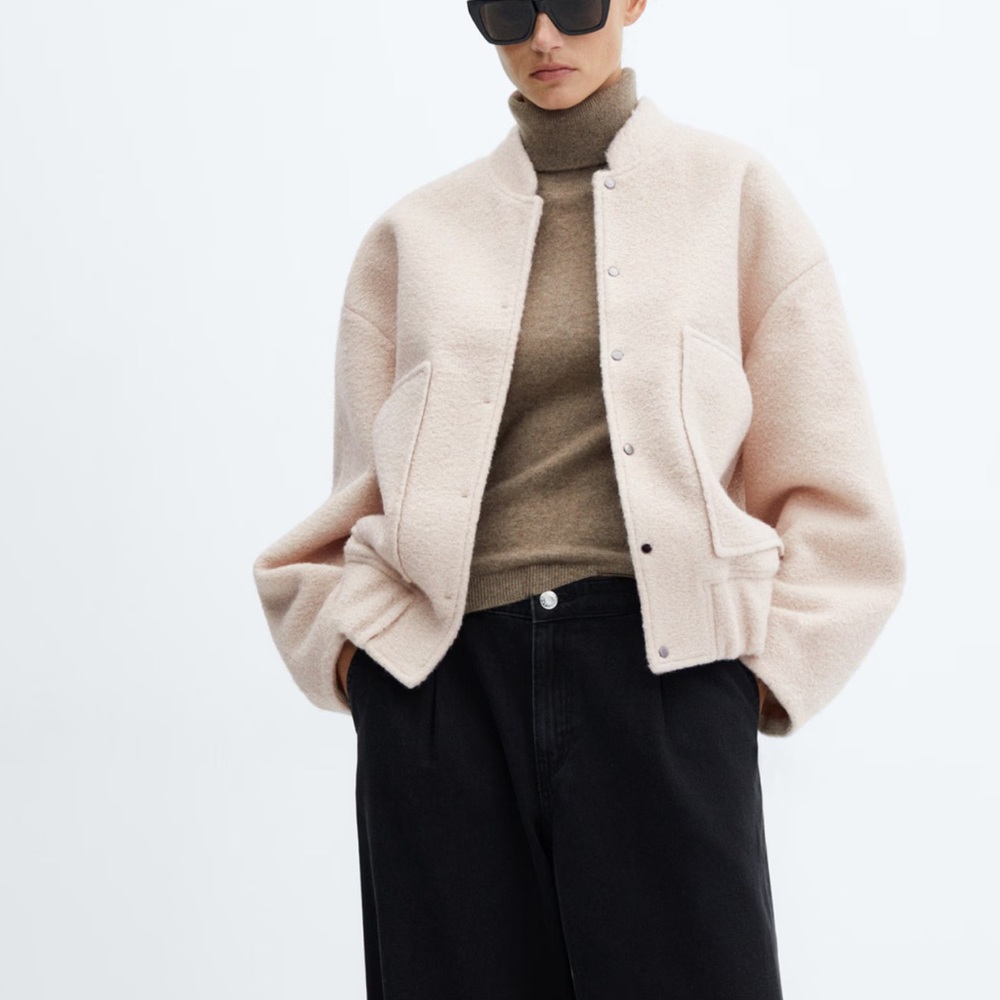 Mango Oversized bomber jacket new